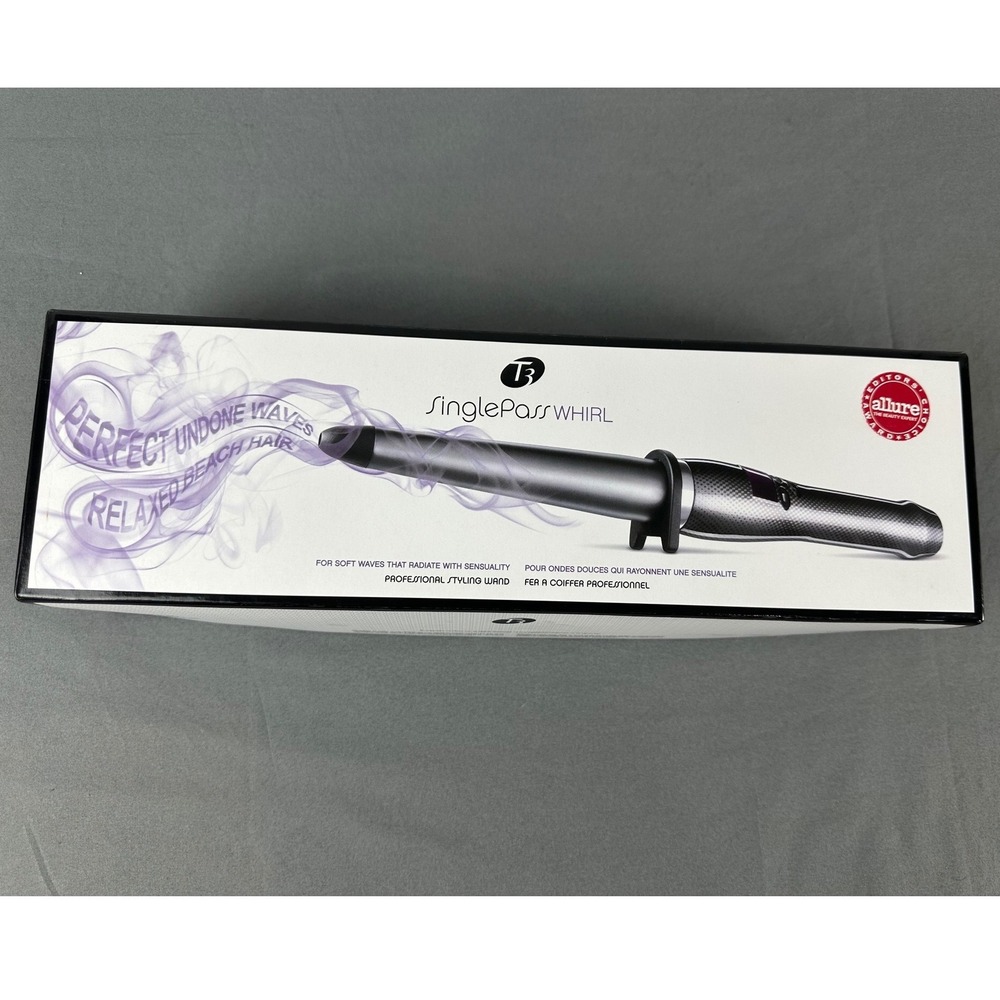 T3 Single Pass Whirl Professional 1.25" Styling Wand. Model No. 73580 NIB